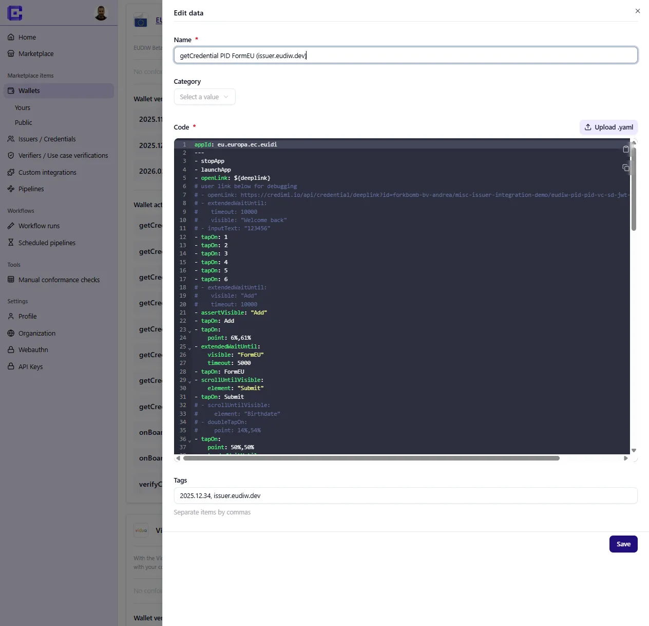 Maestro editor