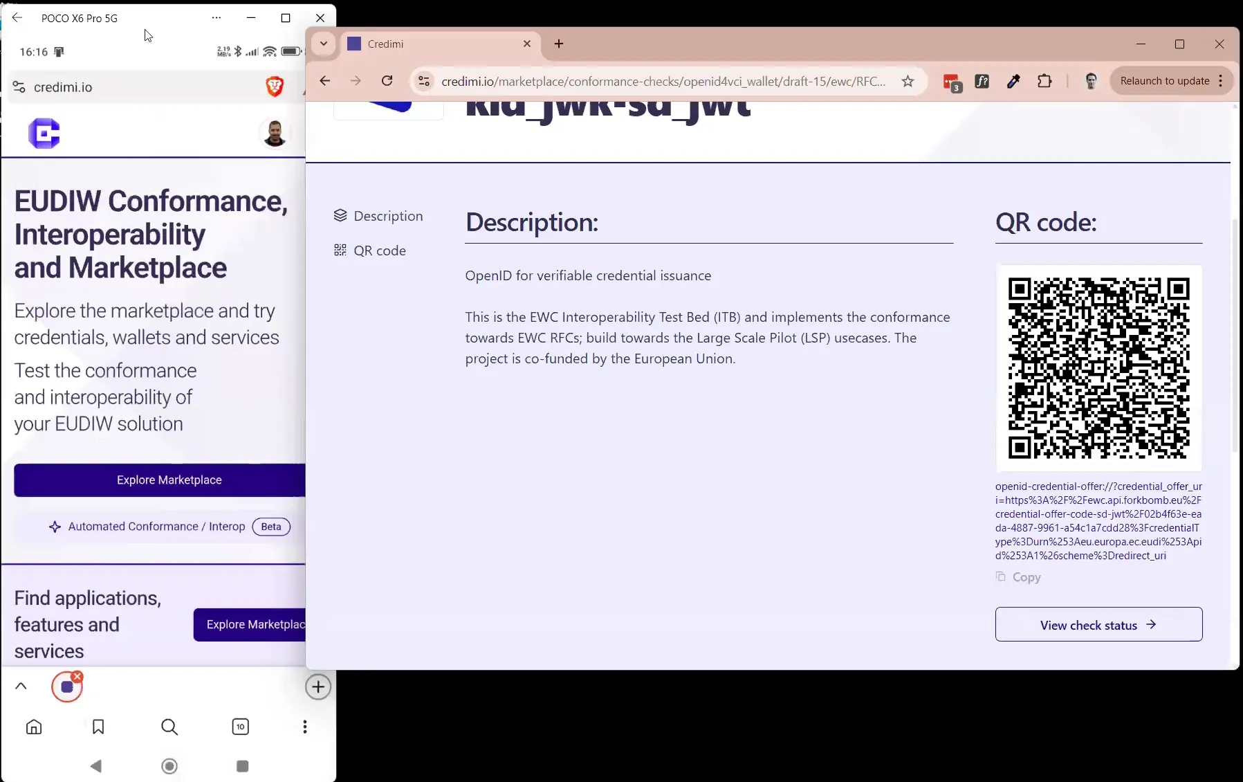 Example of manual test flow